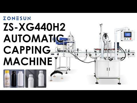 ZONESUN ZS-XG440H2 Automatic Capping Machine for Oil Drum F-Style Bottles