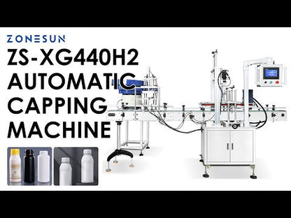 ZONESUN ZS-XG440H2 Automatic Capping Machine for Oil Drum F-Style Bottles