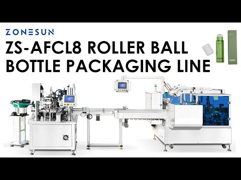 ZONESUN ZS-AFCL8 Automatic Roll-on Bottle Filling Capping Cartoning Equipment