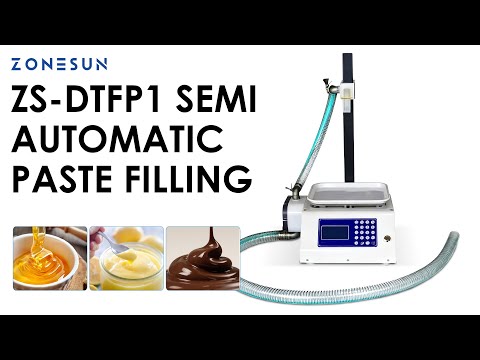 ZONESUN ZS-DTFP1 Semi-Automatic Paste Filling Machine Cream Honey Quantitative Filler