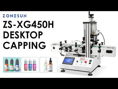 ZONESUN ZS-XG450H Automatic Desktop Capping Machine for  Essential Oil & Dropper Bottle Capper