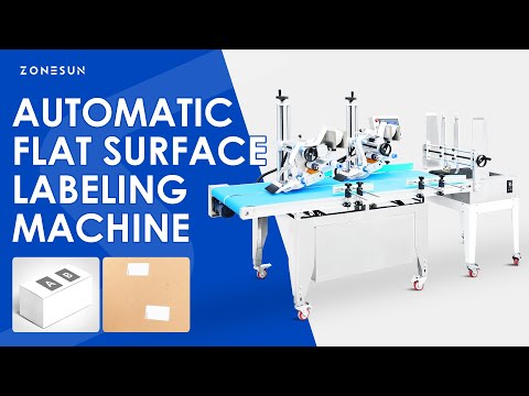 ZONESUN Automatic High-Speed Dual-Head Flat Surface Labeling Machine with Paging Feeder (ZS-TB160P2)