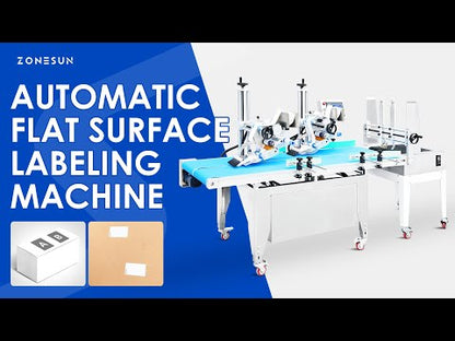 ZONESUN Automatic High-Speed Dual-Head Flat Surface Labeling Machine with Paging Feeder (ZS-TB160P2)
