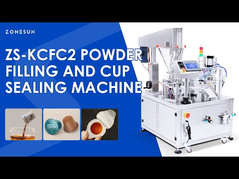 Zonesun ZS‑KCFC2 Dual‑Station Coffee K‑Cup Filling Machine