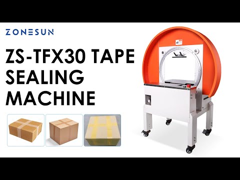 ZONESUN ZS-TFX30 Carton Ring-Type Taping Machine Tamper-Proof Box Sealer