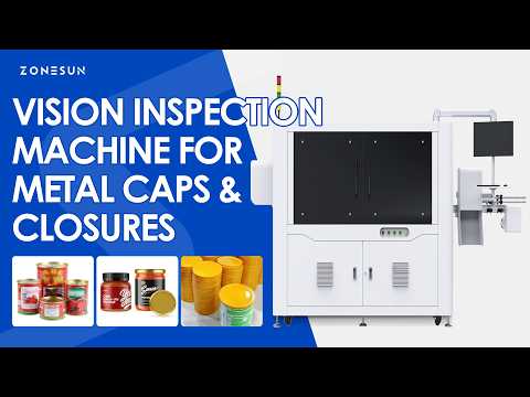 ZONESUN ZS-MD3 High-Speed OCR Vision Inspection System for Bottle Caps & Closures