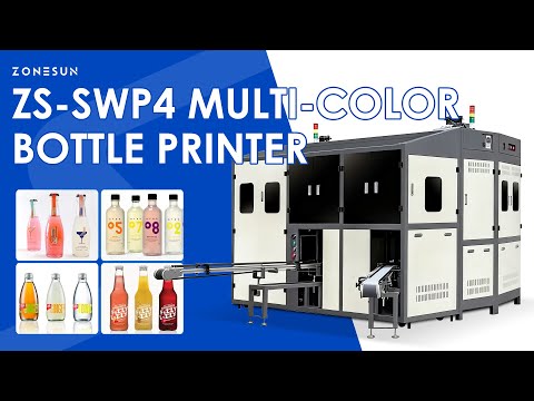 ZONESUN ZS-SWP4 Multi-Color Bottle Screen Printer & Hot Stamper