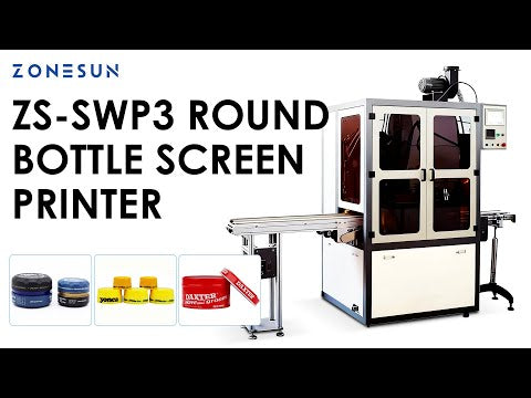 ZONESUN ZS-SWP3 Automatic Screen Printing Machine for Bottles and Tubes