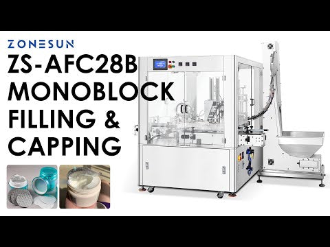 ZONESUN ZS-AFC28B Automatic Lotion Paste Filling Cap Capping Machine