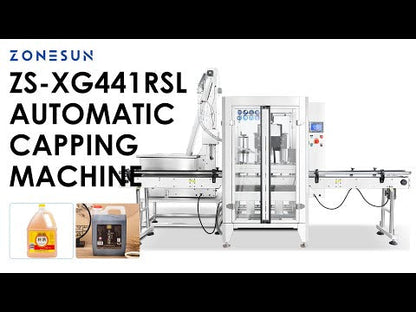 ZONESUN ZS-XG441RSL Servo Automatic Capping Machine for Bottles with Elevator