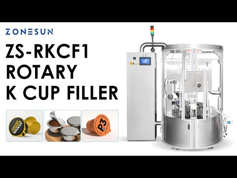 ZONESUN ZS-RKCF1 Rotary K-Cup Filling & Sealing Machine for Coffee Capsules