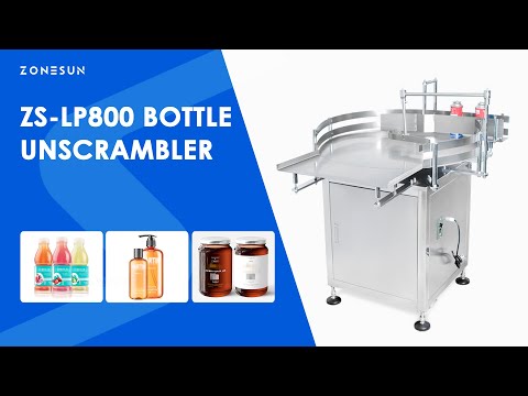 ZONESUN ZS-LP800 Bottle Unscrambler Rotary Table Sorting Feeding Machine