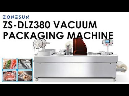 ZONESUN ZS-DLZ380 Automatic Stretch Film Vacuum Packaging Machine Multi-purpose Sealer