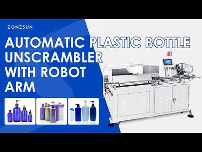 ZONESUN ZS-LP250S Robotic Bottle Unscrambler for Irregular Plastic Containers