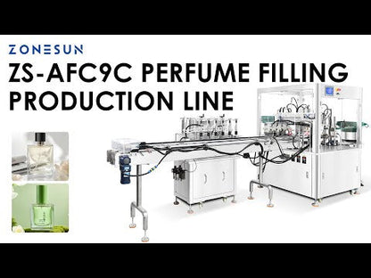 ZONESUN ZS-AFC9C Automatic Perfume Vacuum Filling and Capping Packaging Machine