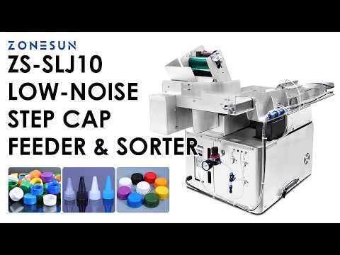 ZONESUN ZS-SLJ10 Automatic Step Cap Feeder & Sorting Machine SUS304 Bottle Cap Elevator