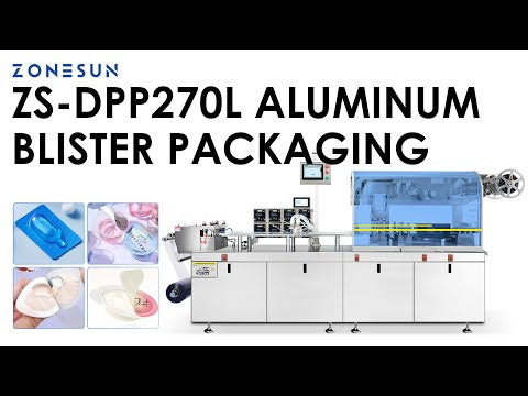ZONESUN ZS-DPP270L Horinzontal Liquid or Paste Raluminum Blister Packing Machine