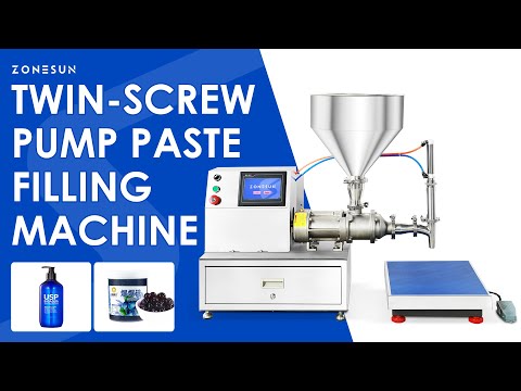 Zonesun ZS-TSP5A Screw Pump Filler for Thick Liquids with Particles