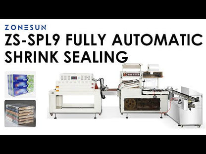 ZONESUN ZS-SPL9 Automatic Boxes Shrink Wrapping Sealing Machine For Food Cosmetic Boxes and Daily Chemicals