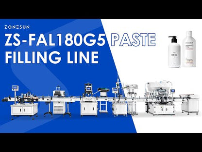 ZONESUN ZS-FAL180G6 Auto Paste Filling and Labeling Packaging Line