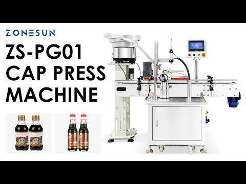 ZONESUN ZS-PG01 Automatic Bottle Cap Pressing Machine for Beverage Bottles