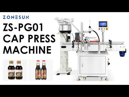 ZONESUN ZS-PG01 Automatic Bottle Cap Pressing Machine for Beverage Bottles