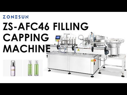 ZONESUN ZS-AFC46 Automatic Perfume Toner Body Mist Spray Bottle Filling Capping Machine