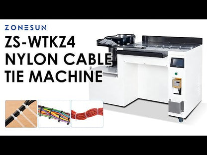 ZONESUN ZS-WTKZ4 Automatic Nylon Cable Tie Binding Machine Cable Strapping Machine