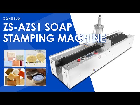ZONESUN ZS‑AZS1 Automatic Soap Logo Stamping Machine with Custom Dies