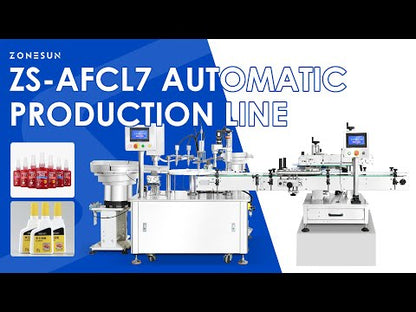 Zonesun ZS-AFCL7 Automatic Packaging Line for Pointed Glue Bottles and Flat Labels