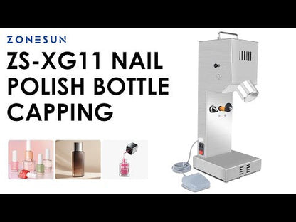 ZONESUN ZS-XG11 Compact Nail Polish Bottle Capping Machine Beauty Product Sealing Machine