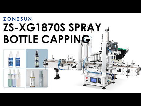 ZONESUN ZS-XG1870S Automatic Spray Bottle Capping Machine Cleaning Spray Capper