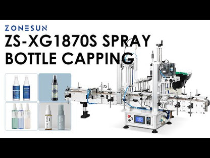ZONESUN ZS-XG1870S Automatic Spray Bottle Capping Machine Cleaning Spray Capper