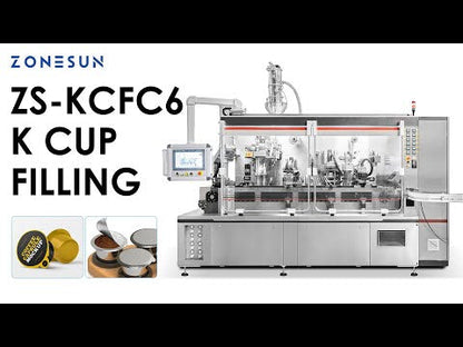 ZONESUN ZS-KCFC6 High-Speed Rotary K-Cup Capsule Filling & Sealing Machine
