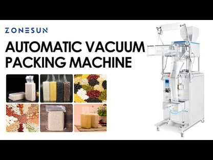 ZONESUN ZS-FM1000V Automatic Granule Vacuum Filling & Sealing Machine Rice Grains VFFS Machine