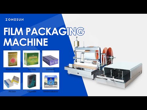 ZONESUN ZS-ACW1 Manual Cellophane Wrapping Machine  BOPP Film Packaging Wrapper for Boxes