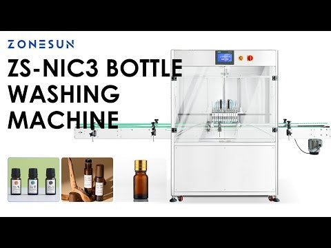 ZONESUN ZS-NIC3 Ionized Air Rinse Machine for PET and Glass Bottle Cleaning