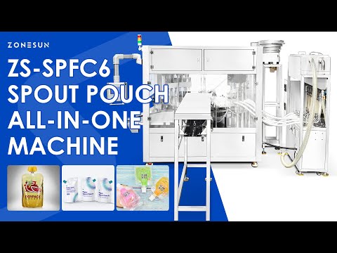 Zonesun ZS‑SPFC6 Automatic High‑Speed Spout Pouch Filling & Capping