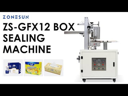 ZONESUN ZS-GFX12 Automatic Hot Melt Glue Box Sealing Machine Carton Folding Machine