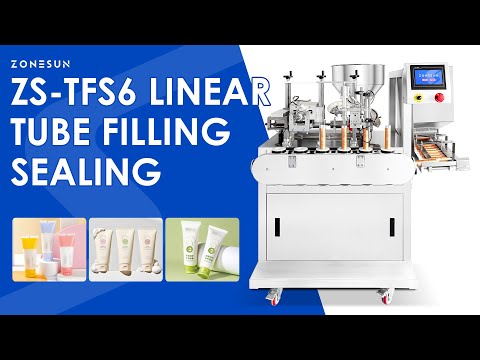 Zonesun ZS‑TFS6 Linear Ultrasonic Tube Filling & Sealing Machine