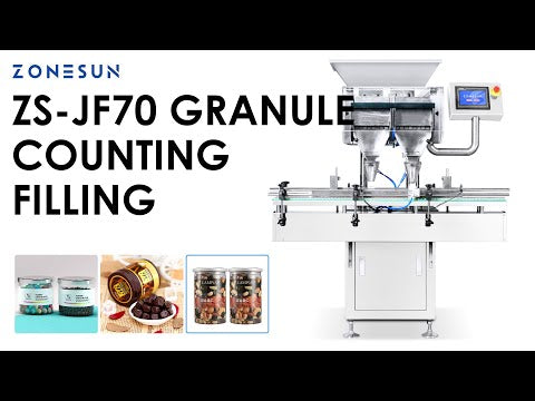 ZONESUN ZS-JF70 Auto Filling Counting Machine Food, Nuts, Candy, Capsules Equipment