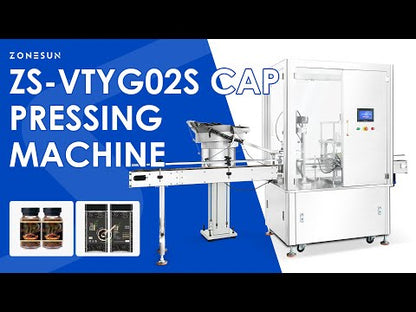 ZONESUN ZS-VTYG02S Dual-Head Bottle Cap Pressing Machine