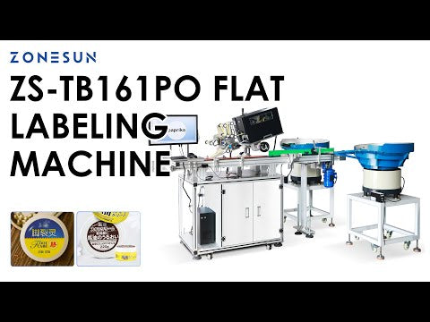 ZONESUN ZS-TB161PO Automatic High-Speed Flat Labeling Machine with Real-Time Inkjet Printing