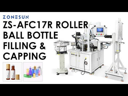 ZONESUN ZS-AFC17R Automatic Roll-on Bottle Filling Capping Machine Magnetic Pump For Deodorant