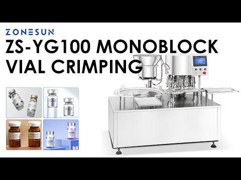 ZONESUN ZS-YG100 Automatic Rotary Vial Bottle Flip-off Caps Crimping Machine