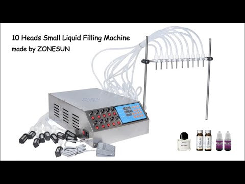 ZONESUN ZS-YTPP10 Electric 10Nozzle Peristaltic Pump Liquid Filling Machine