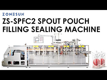 ZONESUN ZS-SPFC2 Automatic Spout Pouch Bag Forming Liquid Filling and Sealing Machine For Beverage, Cosmetic