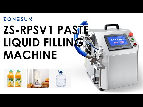 ZONESUN ZS-RPSV1 Semi-auto Rotor Pump Paste Filling Machine
