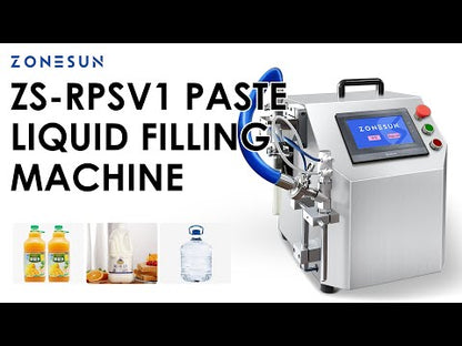 ZONESUN ZS-RPSV1 Semi-auto Rotor Pump Paste Filling Machine