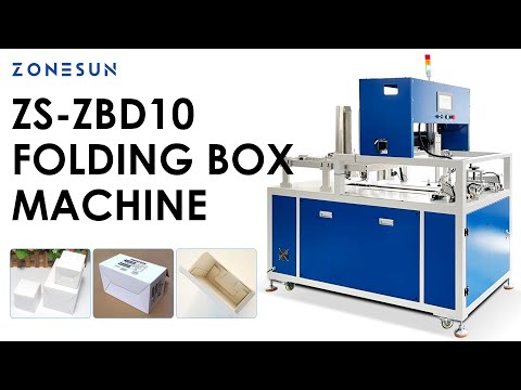 ZONESUN ZS-ZBD10 Automatic Carton Folding Machine for Packaging Lines